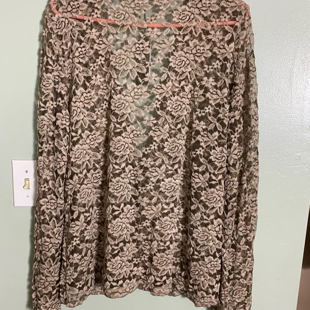 2 NWT/SAGA SHEER FLORAL EMBROIDERED CARDIGANS SIZES 2 & 3 - Picture 6 of 7